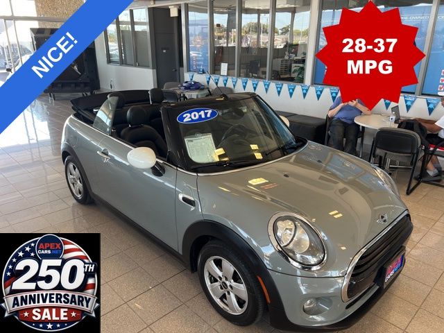 Gray 2017 MINI Cooper Convertible FWD Convertible Front-Wheel Drive 7-Speed Automatic