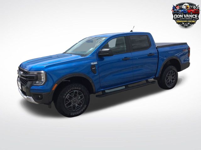 Blue Metallic 2024 Ford Ranger Pickup Truck Four-Wheel Drive Automatic
