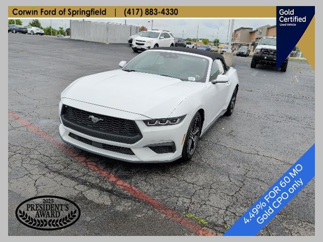 Oxford White 2024 Ford Mustang EcoBoost Premium Convertible RWD Convertible Rear-Wheel Drive Automatic