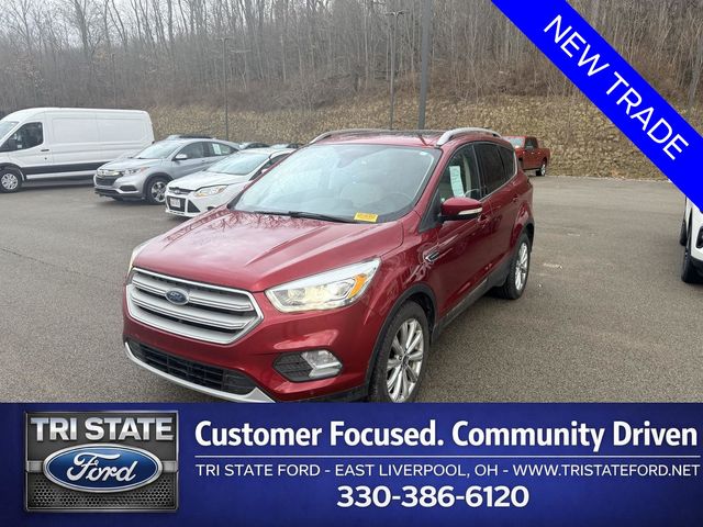Ruby Red 2018 Ford Escape Titanium AWD SUV / Crossover All-Wheel Drive 6-Speed Automatic