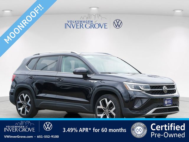 Deep Black Pearl 2023 Volkswagen Taos SUV / Crossover All-Wheel Drive 7-Speed Dual Clutch