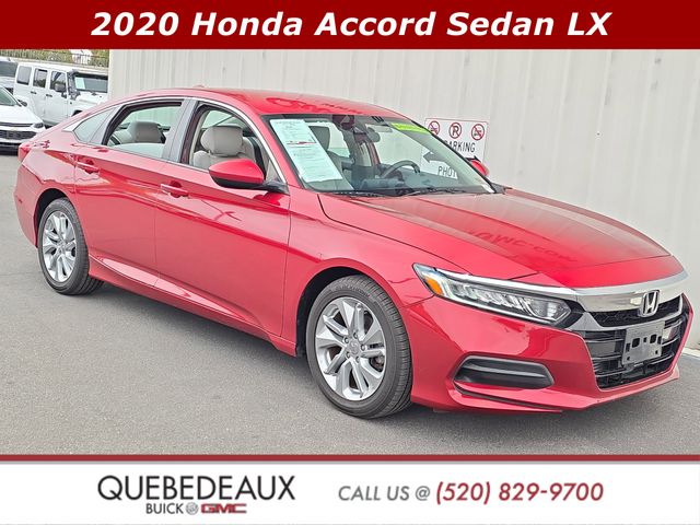 Radiant Red 2020 Honda Accord 1.5T LX FWD Sedan Front-Wheel Drive Continuously Variable Transmission