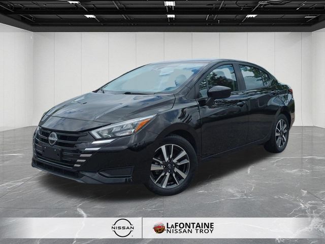 Super Black 2025 Nissan Versa SV FWD Sedan Front-Wheel Drive Continuously Variable Transmission