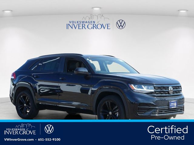 Deep Black Pearl 2023 Volkswagen Atlas Cross Sport SEL R-Line Black 4Motion SUV / Crossover All-Wheel Drive 8-Speed Automatic