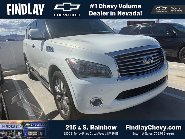 Moonlight White 2012 INFINITI QX56 RWD SUV / Crossover 4X2 7-Speed Automatic