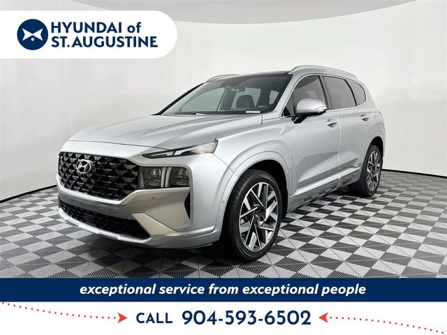 Shimmering Silver 2022 Hyundai Santa Fe Calligraphy FWD SUV / Crossover Front-Wheel Drive Automatic