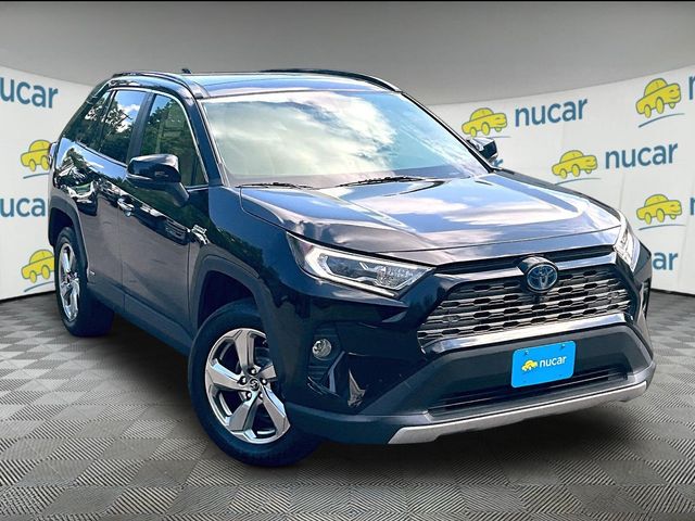 Midnight Black Metallic 2019 Toyota RAV4 Hybrid SUV / Crossover All-Wheel Drive Continuously Variable Transmission