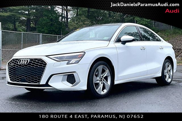 Ibis White 2023 Audi A3 40 TFSI quattro Premium AWD Sedan All-Wheel Drive 7-Speed Automatic
