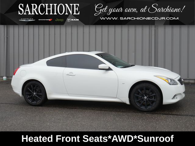 Moonlight White 2014 INFINITI Q60 Premium Coupe AWD Coupe 7-Speed Automatic