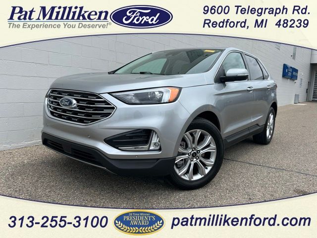 Iconic Silver Metallic 2024 Ford Edge SUV / Crossover All-Wheel Drive 8-Speed Automatic