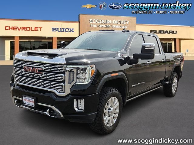 Onyx Black 2022 GMC Sierra 2500HD Denali Crew Cab 4WD Pickup Truck Four-Wheel Drive 6-Speed Automatic