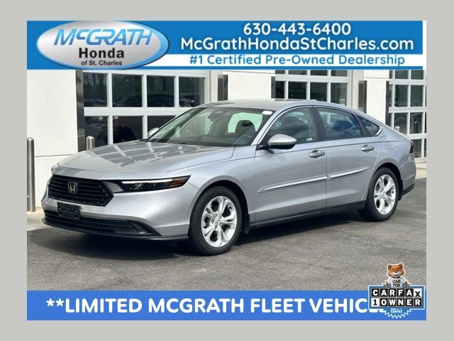 Solar Silver Metallic 2025 Honda Accord LX FWD Sedan Front-Wheel Drive Continuously Variable Transmission