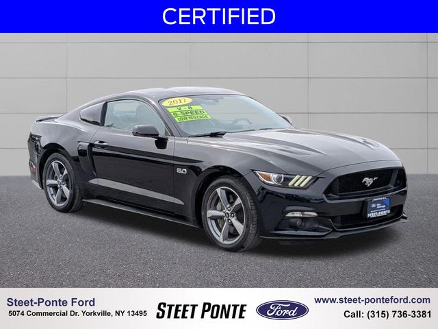 Shadow Black 2017 Ford Mustang GT Premium Coupe RWD Coupe Rear-Wheel Drive 6-Speed Manual