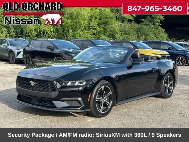 Shadow Black 2024 Ford Mustang Convertible Rear-Wheel Drive Automatic