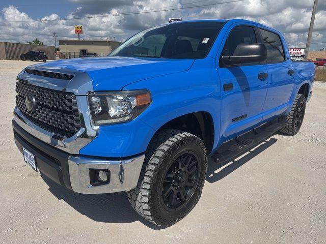 Voodoo Blue 2021 Toyota Tundra SR5 CrewMax 4WD Pickup Truck Four-Wheel Drive 6-Speed Automatic