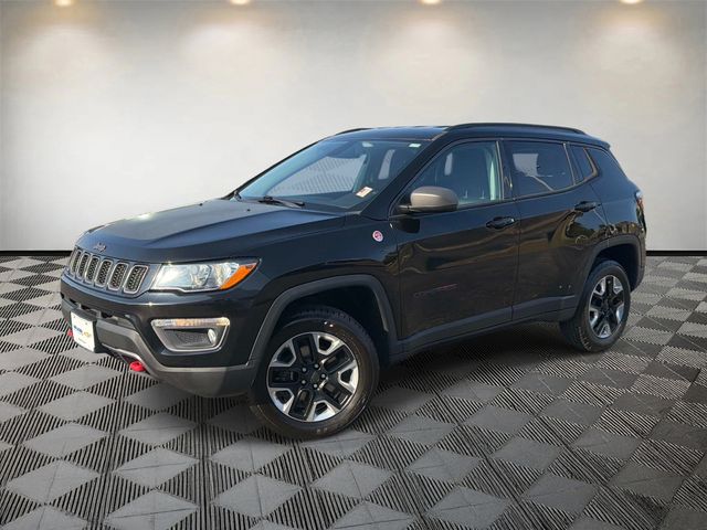 Diamond Black Crystal Pearlcoat 2018 Jeep Compass SUV / Crossover Four-Wheel Drive 9-Speed Automatic