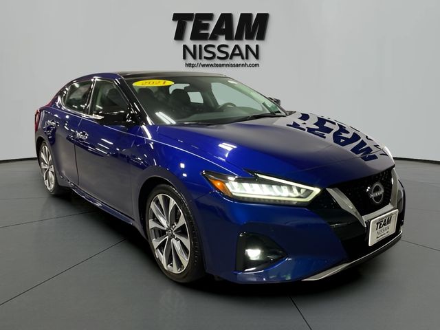 Deep Blue Pearl 2023 Nissan Maxima Platinum FWD Sedan Front-Wheel Drive Continuously Variable Transmission