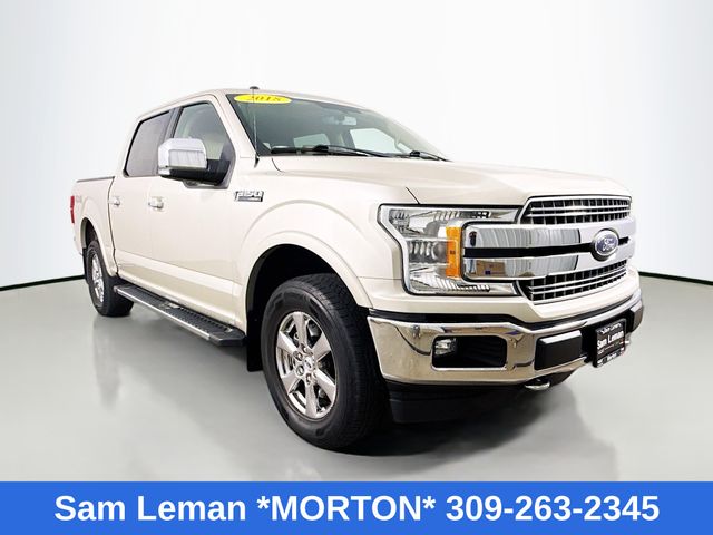 White Gold 2018 Ford F-150 Lariat SuperCrew 4WD Pickup Truck Four-Wheel Drive Automatic
