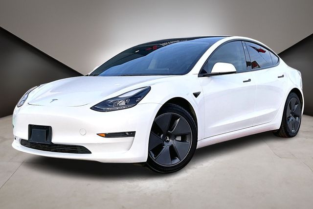 White 2023 Tesla Model 3 RWD Sedan Rear-Wheel Drive 1-Speed Automatic