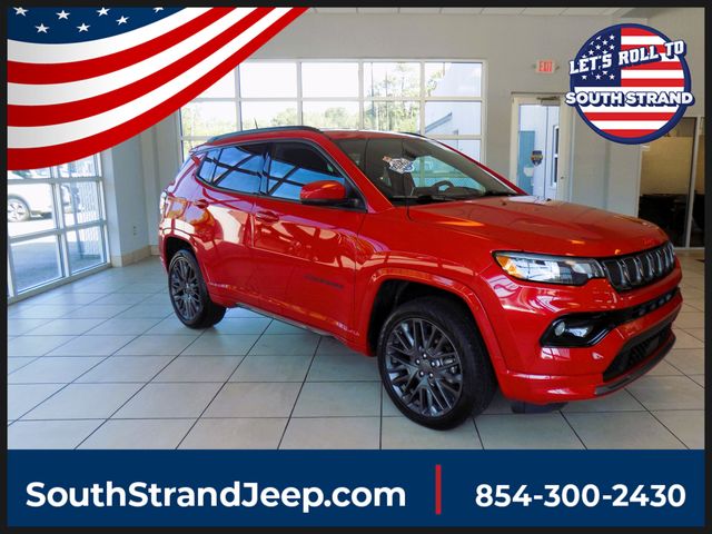 Redline Pearlcoat 2022 Jeep Compass SUV / Crossover Four-Wheel Drive 9-Speed Automatic