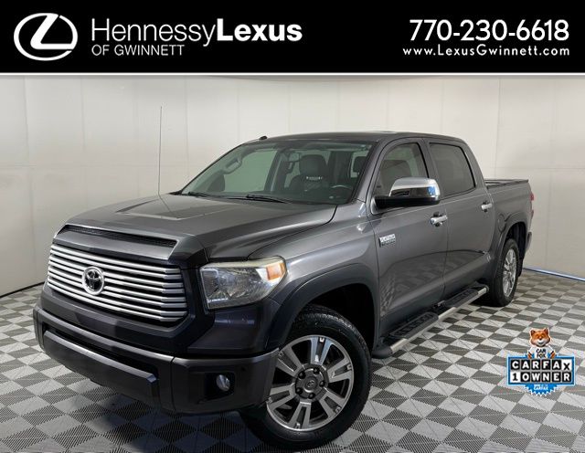 Gray / Black 2015 Toyota Tundra Platinum CrewMax 5.7L Pickup Truck 4X2 6-Speed Automatic Overdrive