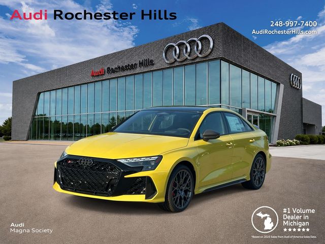 Yellow 2026 Audi RS 3 Sedan All-Wheel Drive 7-Speed Automatic