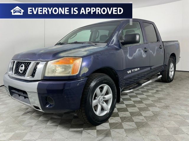 Blue 2008 Nissan Titan Pickup Truck 4X2 5-Speed Automatic