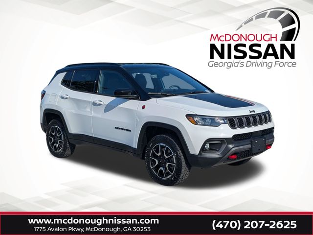 Bright White Clearcoat 2025 Jeep Compass SUV / Crossover Four-Wheel Drive 8-Speed Automatic