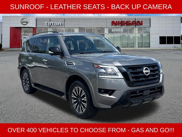 Gray (Gun Metallic) 2024 Nissan Armada SUV / Crossover 4X2 7-Speed Automatic