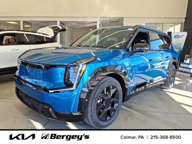Ocean Blue 2026 Kia EV9 Land AWD SUV / Crossover All-Wheel Drive 1-Speed Automatic