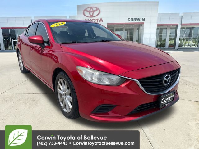 Soul Red Metallic 2016 Mazda MAZDA6 i Sport Sedan Front-Wheel Drive 6-Speed Automatic