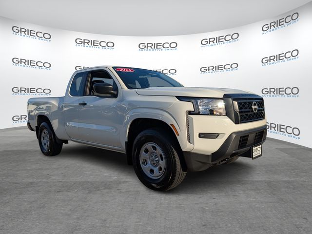 Glacier White 2024 Nissan Frontier S King Cab 4WD Pickup Truck Four-Wheel Drive 9-Speed Automatic Overdrive