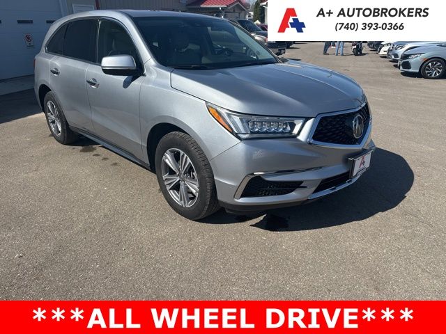 Silver 2019 Acura MDX SH-AWD SUV / Crossover All-Wheel Drive 9-Speed Automatic
