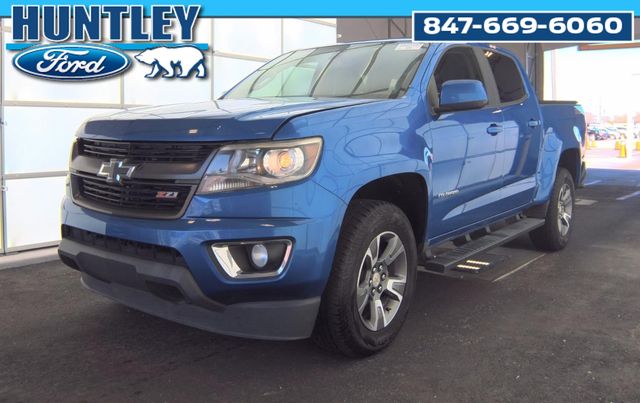 Kinetic Blue Metallic 2018 Chevrolet Colorado Z71 Crew Cab 4WD Pickup Truck Four-Wheel Drive 8-Speed Automatic