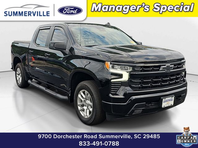 Black 2023 Chevrolet Silverado 1500 Pickup Truck Four-Wheel Drive Automatic