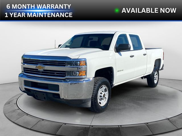 Summit White 2015 Chevrolet Silverado 2500HD Work Truck Crew Cab RWD Pickup Truck 4X2 6-Speed Automatic Overdrive