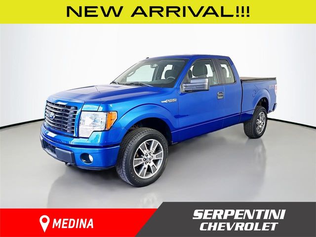 Blue Flame Metallic 2014 Ford F-150 STX SuperCab 4WD Pickup Truck Four-Wheel Drive 6-Speed Automatic