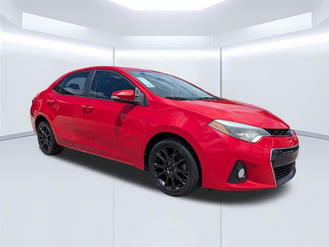 Absolutely Red 2016 Toyota Corolla Sedan Front-Wheel Drive Continuously Variable Transmission