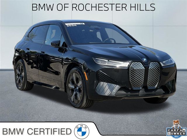 Black Sapphire Metallic 2024 BMW iX xDrive50 AWD SUV / Crossover All-Wheel Drive Automatic