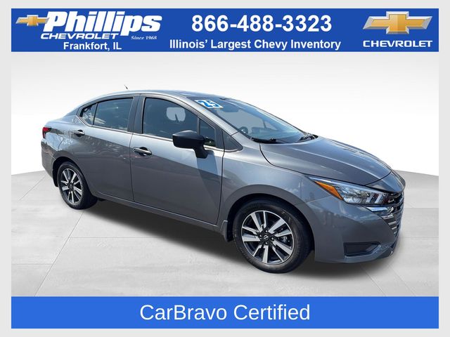 Gray (Gun Metallic) 2025 Nissan Versa Sedan Front-Wheel Drive Continuously Variable Transmission