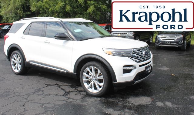 White Metallic 2022 Ford Explorer SUV / Crossover All-Wheel Drive Automatic