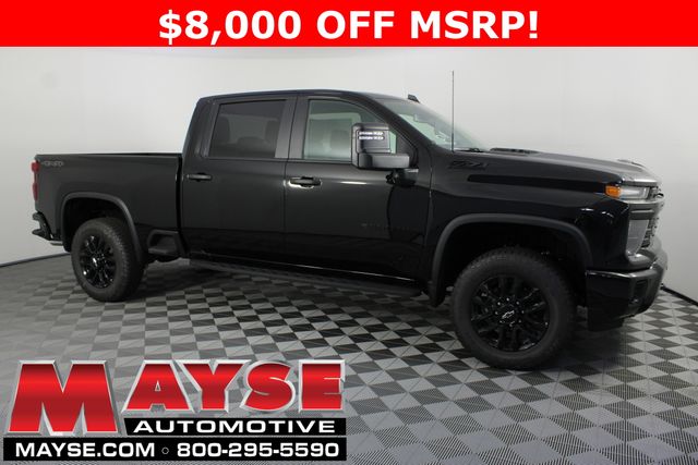 Black 2026 Chevrolet Silverado 2500HD Custom Crew Cab 4WD Pickup Truck Four-Wheel Drive Automatic