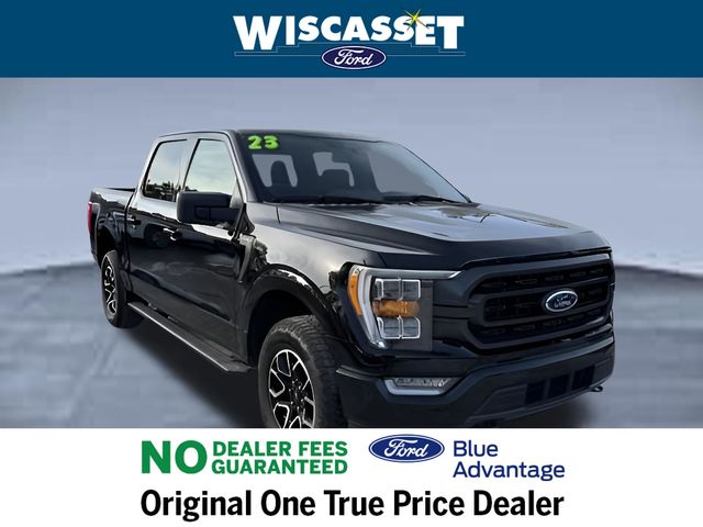 Agate Black Metallic 2023 Ford F-150 XLT SuperCrew 4WD Pickup Truck Four-Wheel Drive Automatic