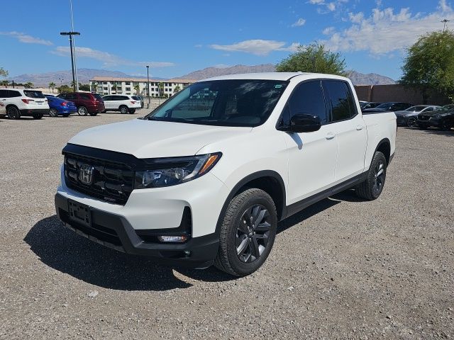 Platinum White Pearl 2025 Honda Ridgeline Pickup Truck All-Wheel Drive 9-Speed Automatic