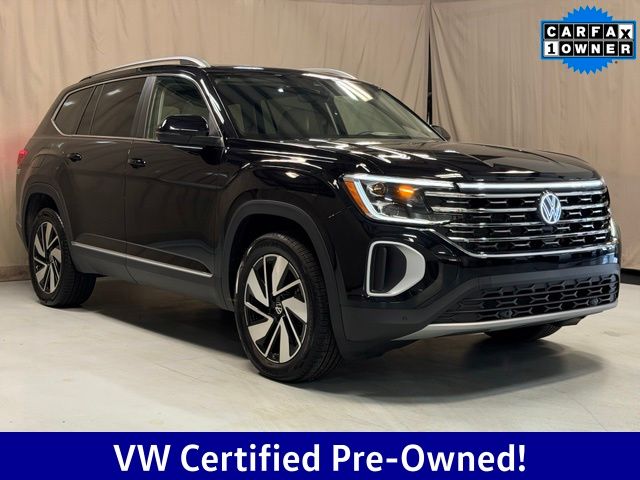 Deep Black 2025 Volkswagen Atlas SEL 4Motion SUV / Crossover All-Wheel Drive 8-Speed Automatic