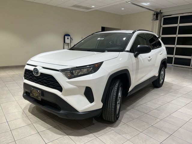 White 2022 Toyota RAV4 Hybrid LE AWD SUV / Crossover All-Wheel Drive Continuously Variable Transmission
