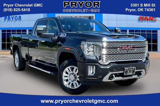Carbon Black Metallic 2020 GMC Sierra 3500HD Denali Crew Cab 4WD Pickup Truck Four-Wheel Drive Automatic
