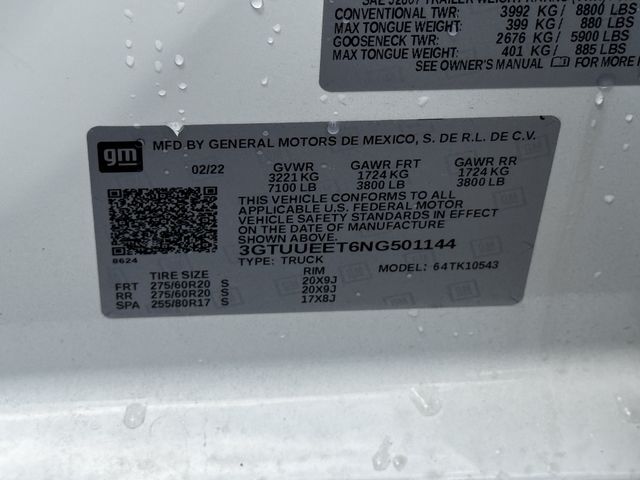 2022 GMC Sierra 1500 AT4 White at Big Star Buick GMC