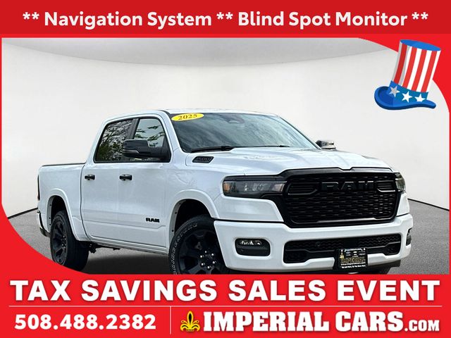 Bright White Clearcoat 2025 RAM 1500 Pickup Truck Four-Wheel Drive 8-Speed Automatic