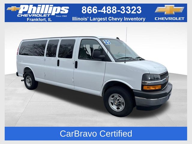 Summit White 2025 Chevrolet Express 3500 LT Extended RWD Van Rear-Wheel Drive